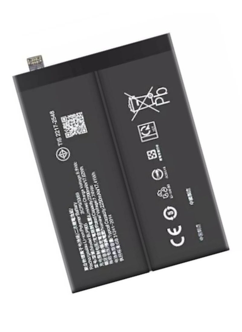 Replacement Internal Battery BLP905 Compatible For Oppo Reno 7 Pro Black