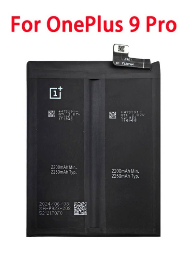 Replacement Internal Battery BLP827 Compatible For Oneplus 9 pro Black