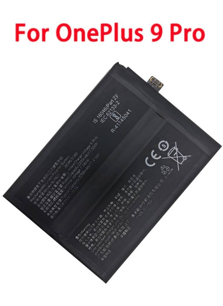 Replacement Internal Battery BLP827 Compatible For Oneplus 9 pro Black