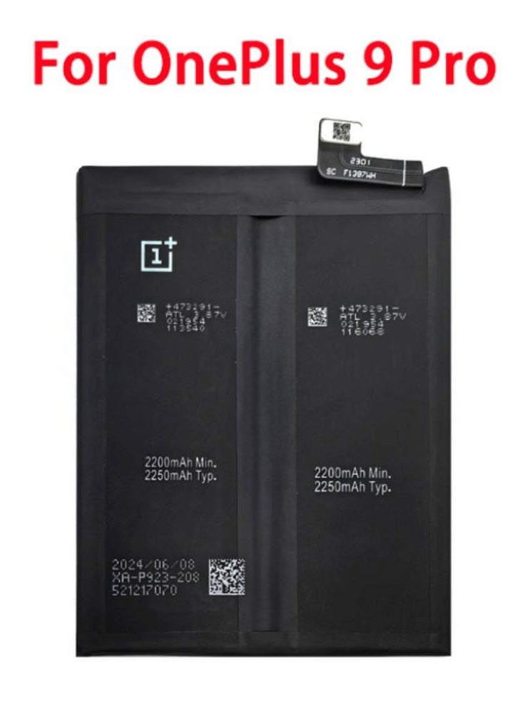 Replacement Internal Battery BLP827 Compatible For Oneplus 9 pro Black