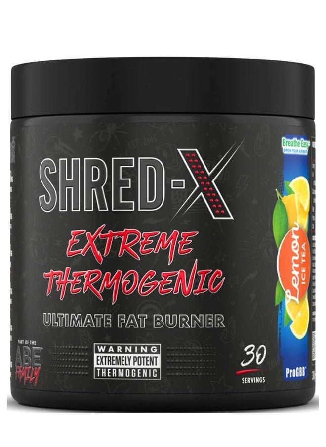 Shred X Thermogenic Lemon Ice Tea Flavour 30 Servings