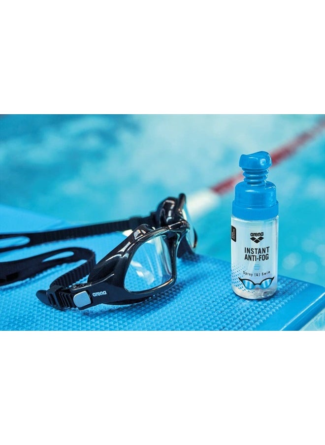 Arena Instant Anti-Fog Spray Swim Goggles Treatment Prevents Fogging Swim Practice Essential Defogger Solution, 35ml Up to 150 Applications, Clear