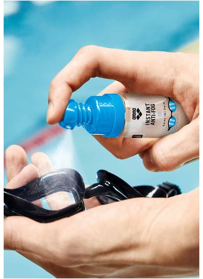 Arena Instant Anti-Fog Spray Swim Goggles Treatment Prevents Fogging Swim Practice Essential Defogger Solution, 35ml Up to 150 Applications, Clear