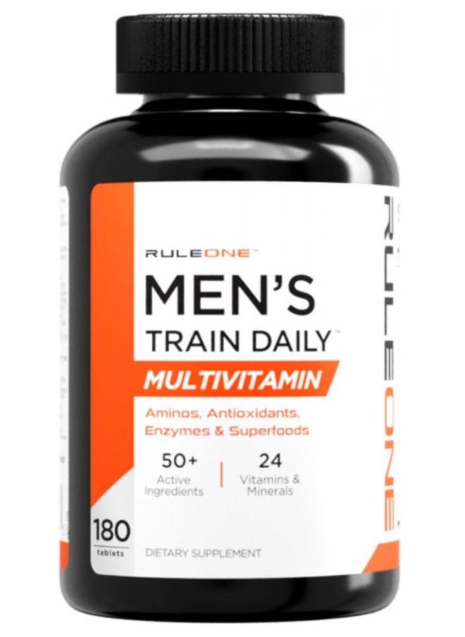 Ruleone, Men’s Train Daily, Multivitamin, 180 Tabs