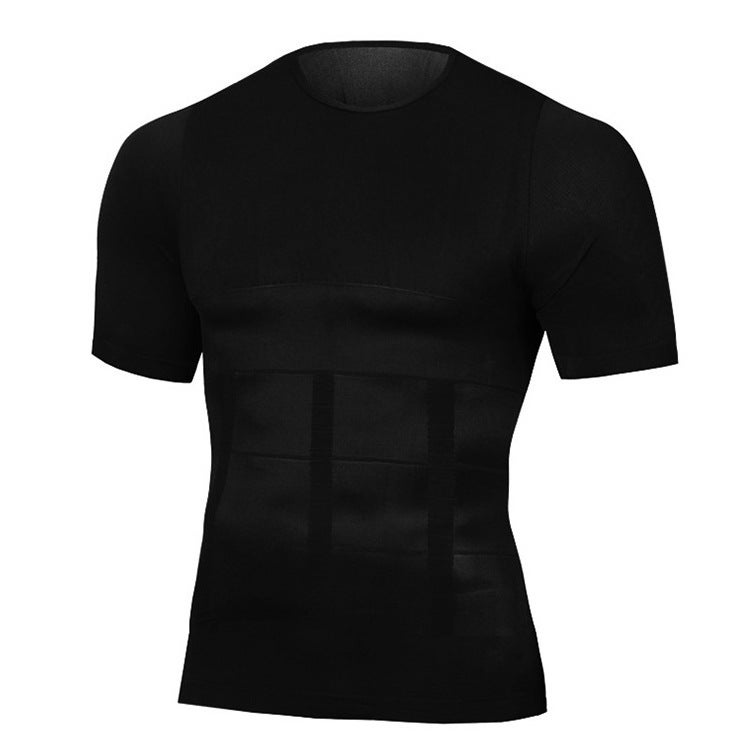 Plain Slimming Undershirt Black