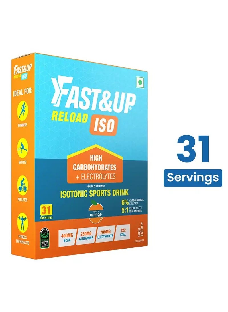 Reload Iso  Isotonic Electrolytes (Pack Of 31) 32 Grams Each Orange