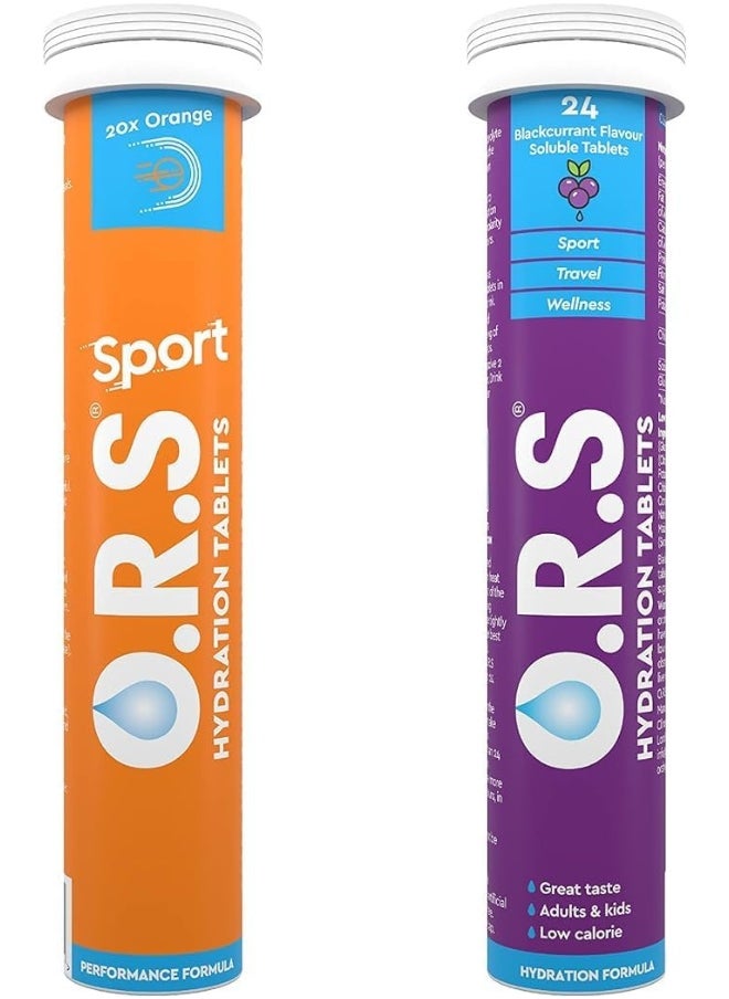 Sport And Originals Bundle 1 Tube Of Sport Orange + 1 Tube Of Blackcurrant