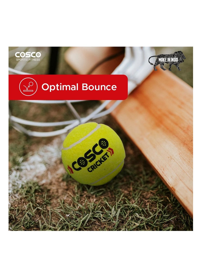 Cosco Rubber Light Cricket Tennis Ball (Pack of 6)