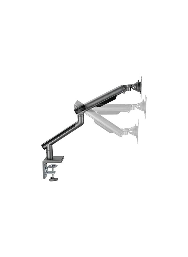 Premium Aluminum Single Adjustable Computer Monitor Arm Mount for 17 To 32 Inch, Grey, TM-49-C06-G