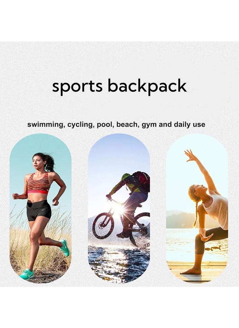 Professional Sports Drawstring Bag with Wet/Dry Separation for Swimming