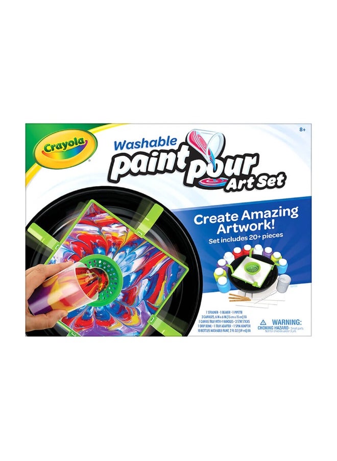 Crayola Washable Paint Pour Art Set (20+ Pieces)