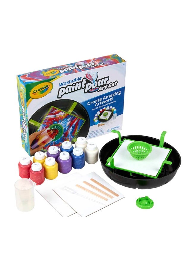 Crayola Washable Paint Pour Art Set (20+ Pieces)