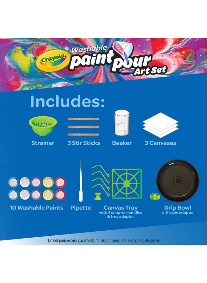 Crayola Washable Paint Pour Art Set (20+ Pieces)