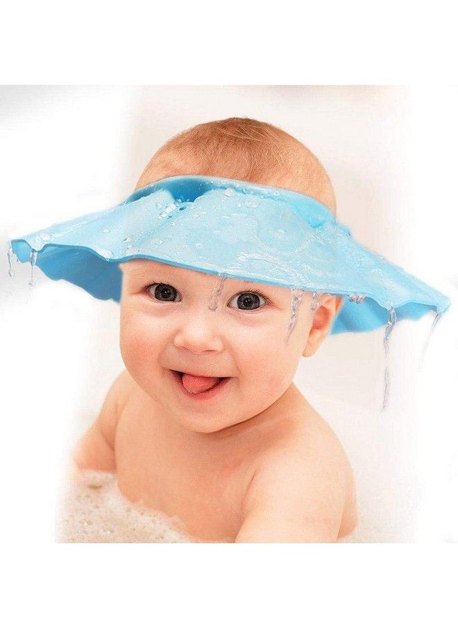 Soft Eva Foam Adjustable Baby Shower Bathing Protection Cap (Blue)Hs_38_Kubmart21342 Standard