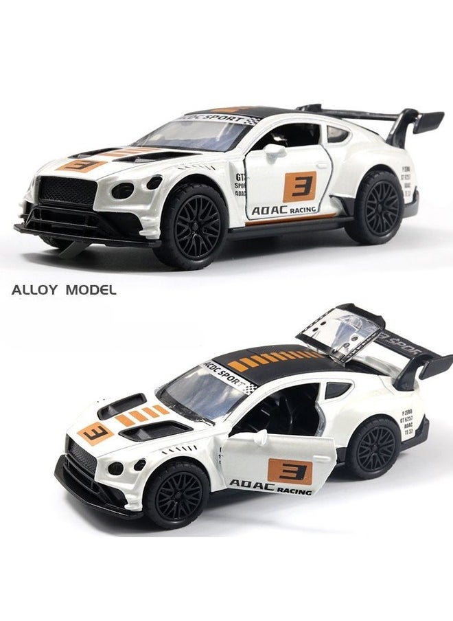 Small Alloy Car Model Racing Die Cast Model Car with Openable Doors and Pull Back Function DieCast Car for Kids