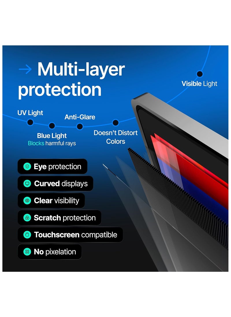 14 Inch - 16:9 Aspect Ratio - Laptop Privacy Screen Filter for Widescreen Laptop - Anti-Glare - Anti-Scratch Protector Film - Data Confidentiality Shield