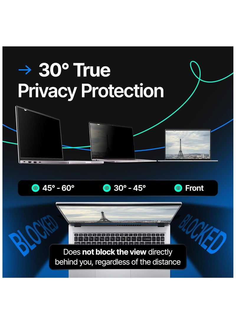 14 Inch - 16:9 Aspect Ratio - Laptop Privacy Screen Filter for Widescreen Laptop - Anti-Glare - Anti-Scratch Protector Film - Data Confidentiality Shield