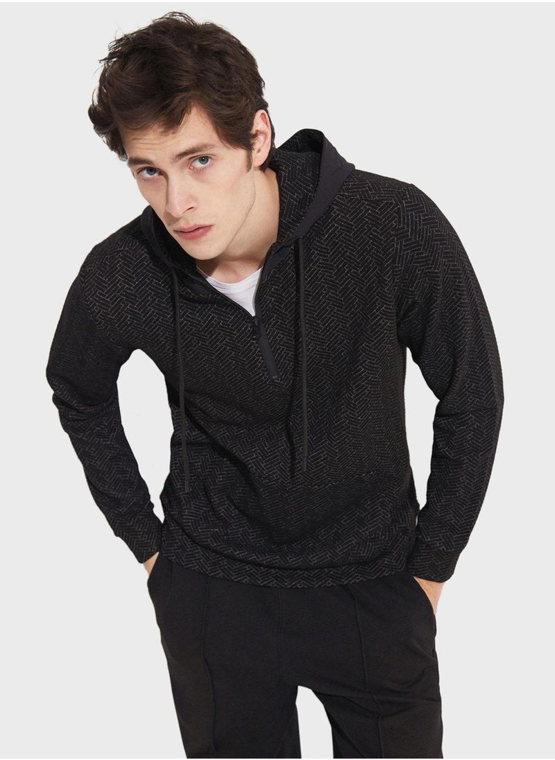 Essentail Half Zipper Hoodie