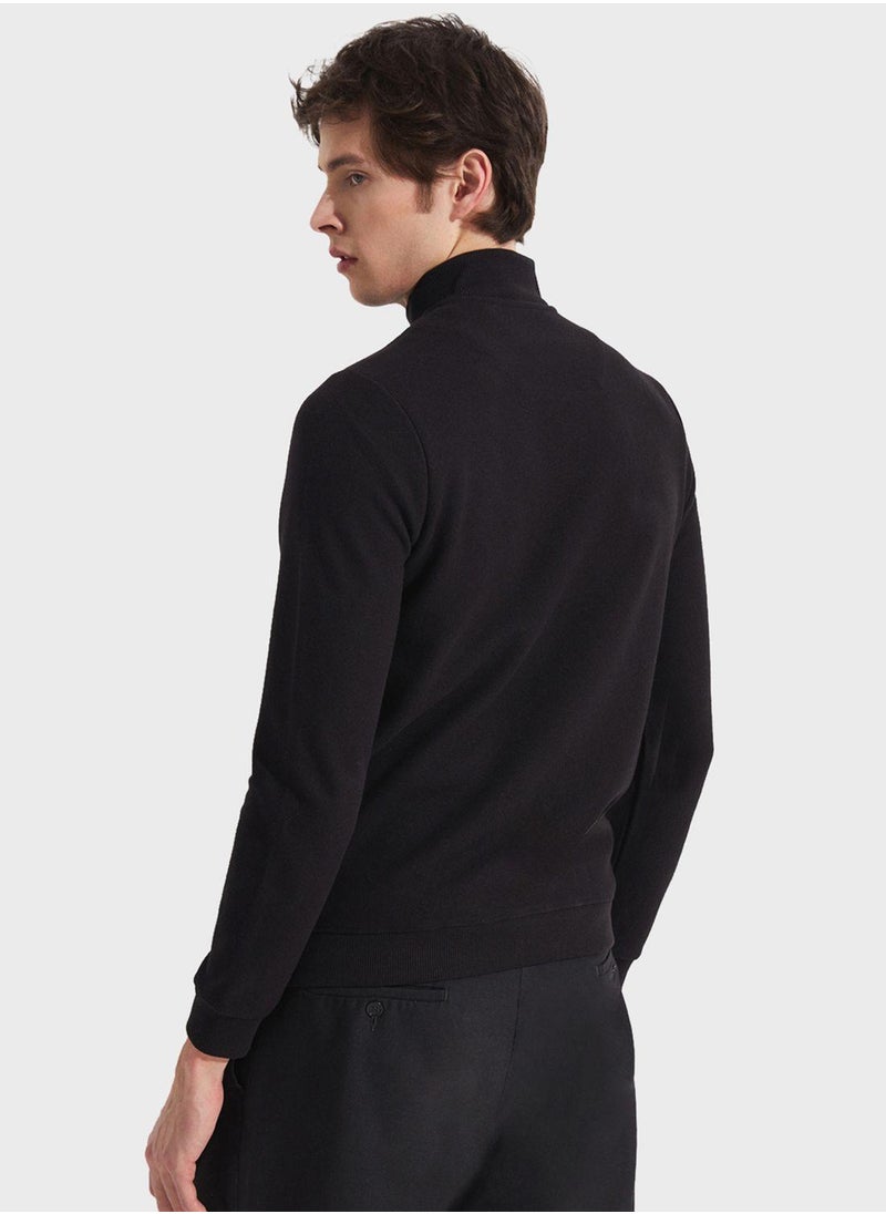 Essentail Half Zipper Sweatshirt