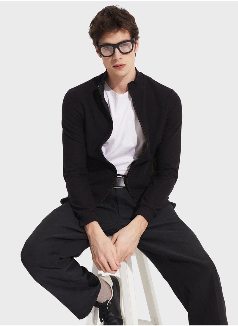 Essentail Half Zipper Sweatshirt