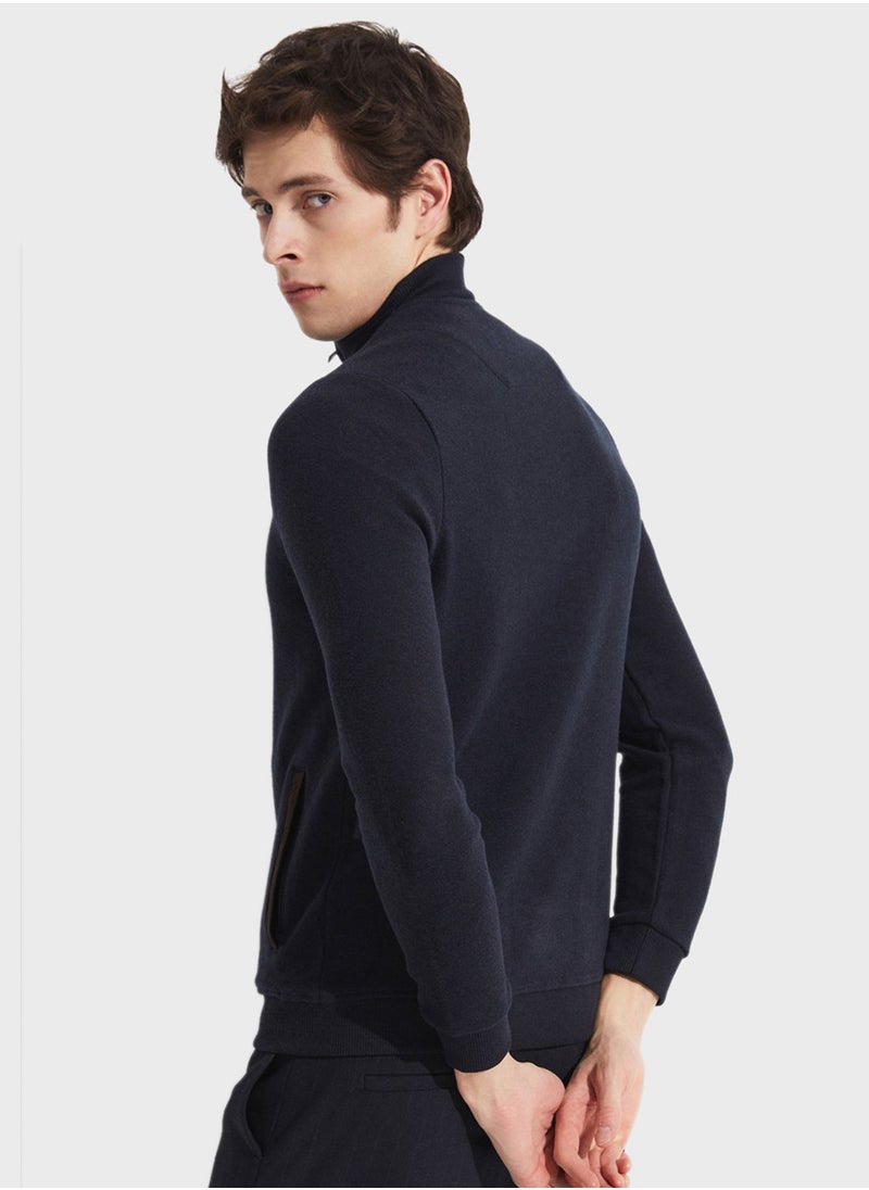 Essentail Half Zipper Sweatshirt