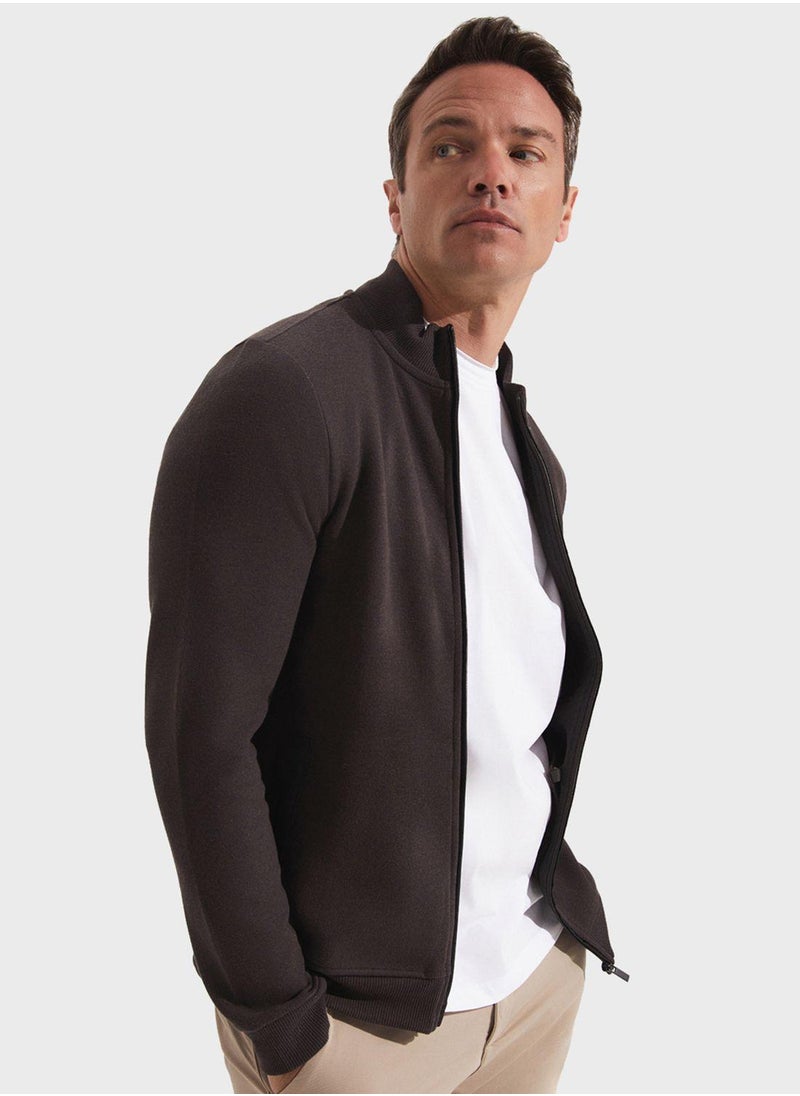 Essentail Half Zipper Sweatshirt