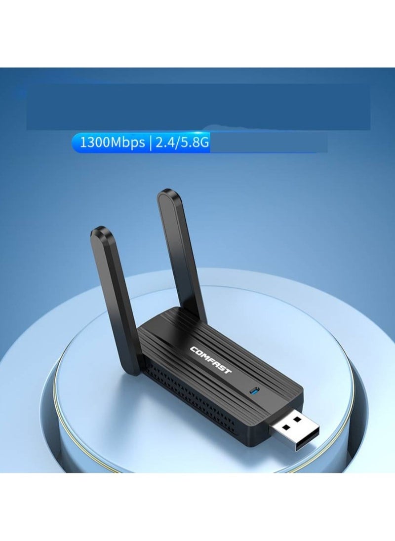 Comfast Driver Free Dual Band Wireless Network Card Gigabit WiFi Receiver External USB Network Card