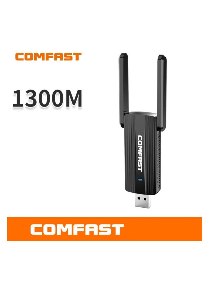 Comfast Driver Free Dual Band Wireless Network Card Gigabit WiFi Receiver External USB Network Card