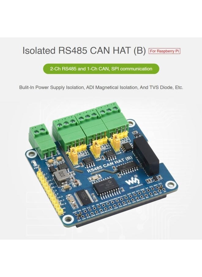 Waveshare Isolated RS485 CAN HAT For Raspberry Pi