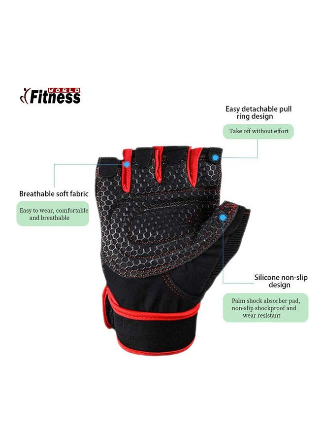 Workout Gloves With Wrist Support 3.4x26x16.4cm