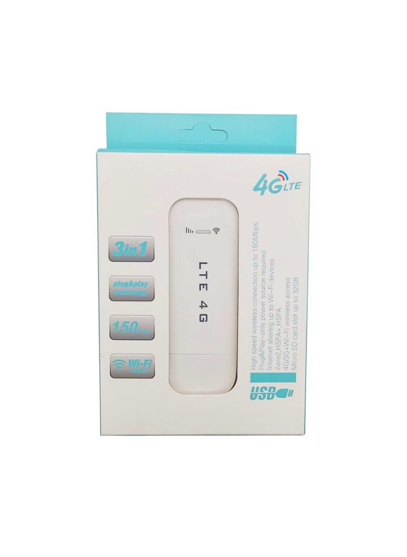 Cross-border 4G Internet access Cato wireless UFI LTE modem USB WIFI dongle router portable U96-3 lte white