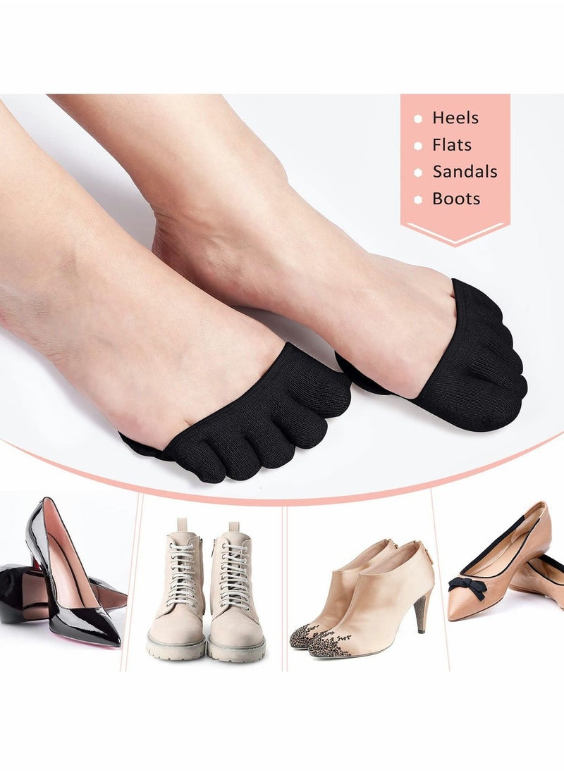 Socks Five Finger Half Socks, Non-slip Invisible Toe Separated Socks, Women's Non Slip Half Toe Cover, Socks