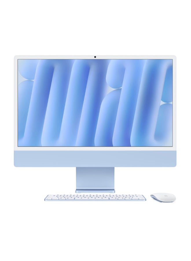 24-inch iMac with Retina 4.5K Display, M4 Chip 10-Core CPU 10-Core GPU Processor/16GB RAM/256GB SSD/macOS English Blue