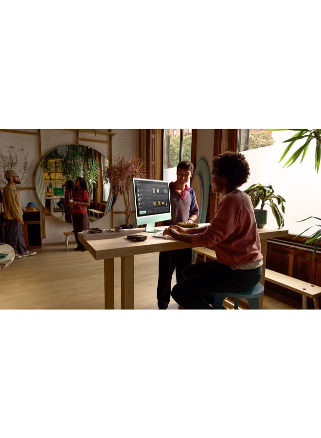 24-inch iMac MWUE3 with Retina 4.5K Display, M4 Chip 8-Core CPU 8-Core GPU Processor/16GB RAM/256GB SSD/macOS English Green