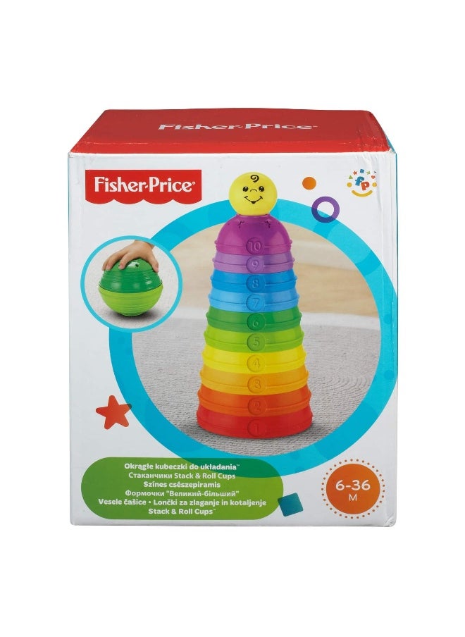 Fisher-Price Brilliant Basics Stack & Roll Cups