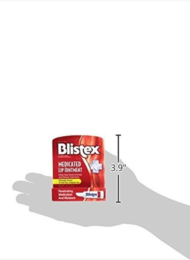 BLISTEX Medicated Lip Ointment, 0.21 Oz (Pack of 3)