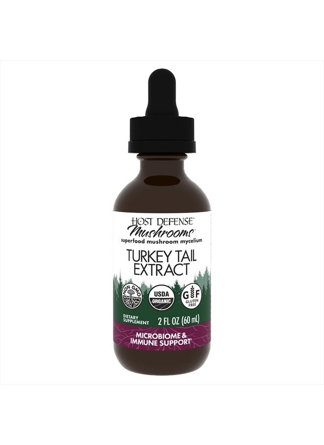 Turkey Tail Extract - Digestive Health & Immune Response Support Supplement - Mushroom Supplement for Gastrointestinal & Gut Microbiome Support - 2 fl oz (60 Servings)*