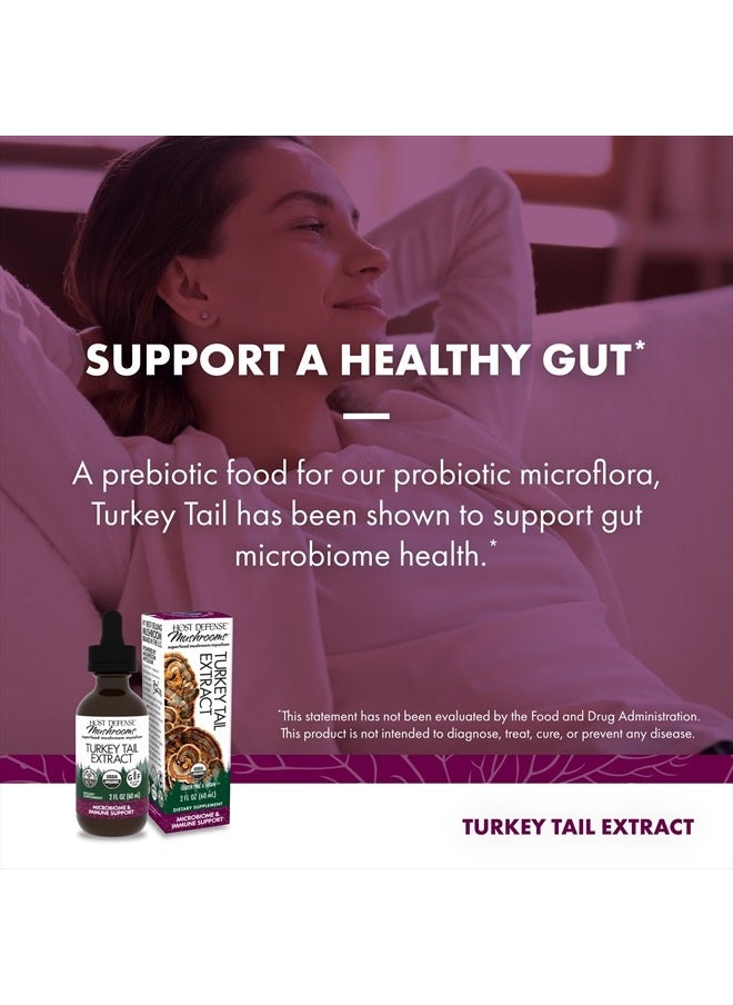 Turkey Tail Extract - Digestive Health & Immune Response Support Supplement - Mushroom Supplement for Gastrointestinal & Gut Microbiome Support - 2 fl oz (60 Servings)*