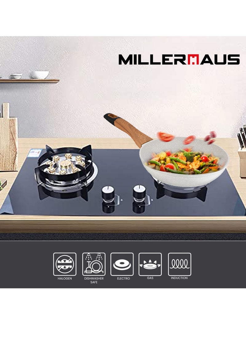 Millerhaus Natural Frypan 30cm Forged Aluminium