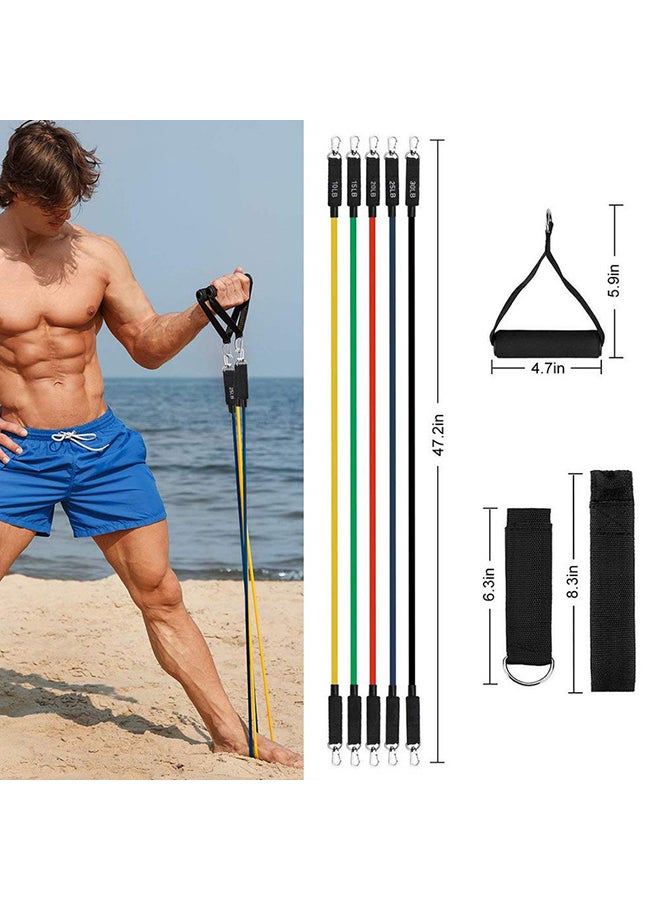 11-Piece Resistance Band Set 22.3 x 20.1 x 10.9cm