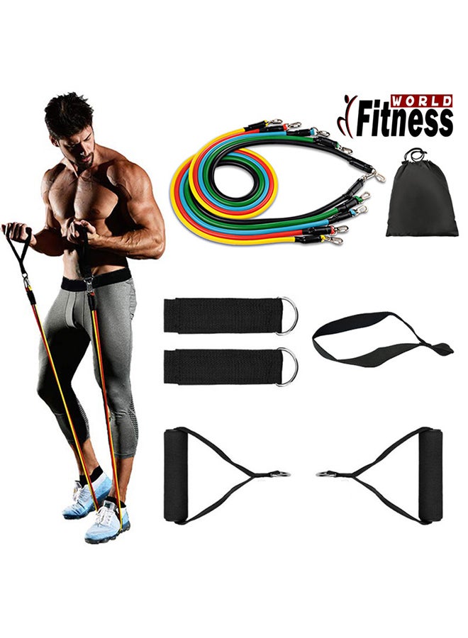 11-Piece Resistance Band Set 22.3 x 20.1 x 10.9cm