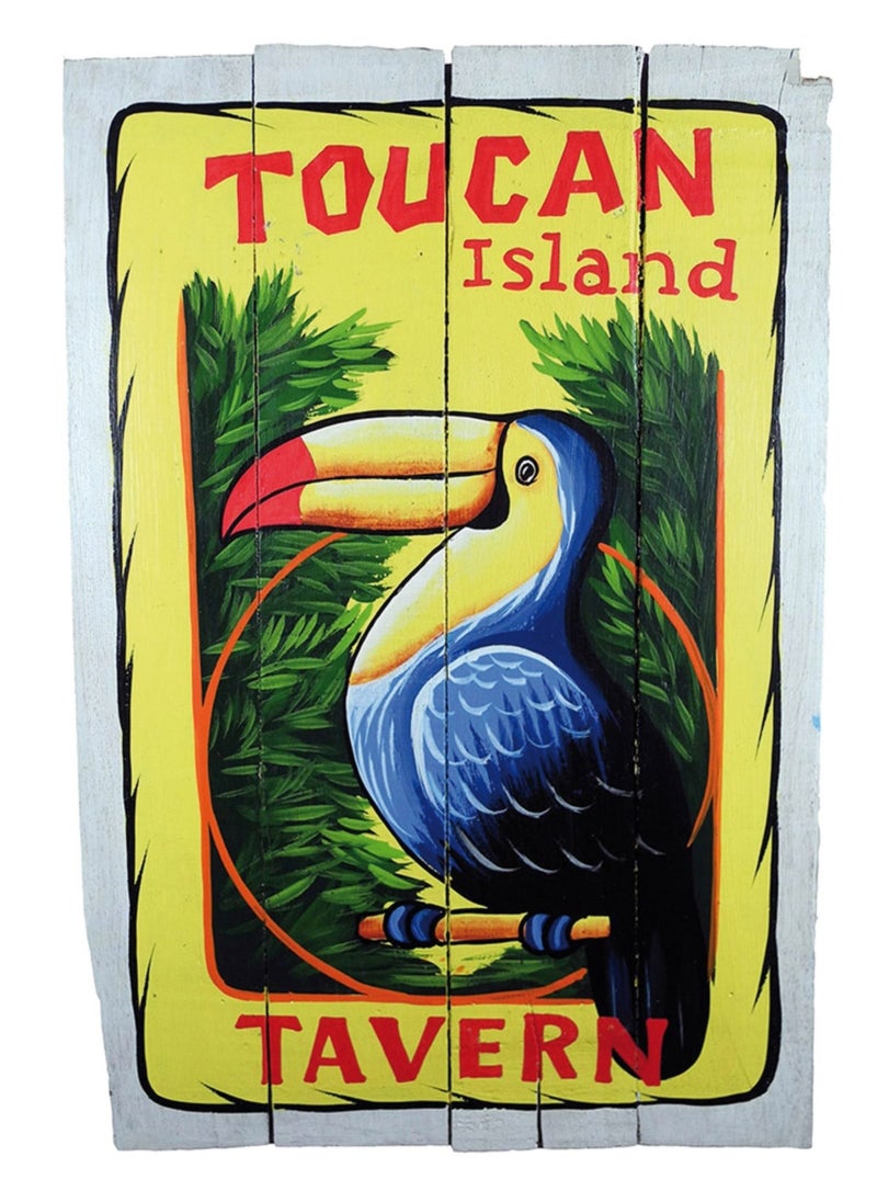 Toucan Island sign wall decor 60cm Height