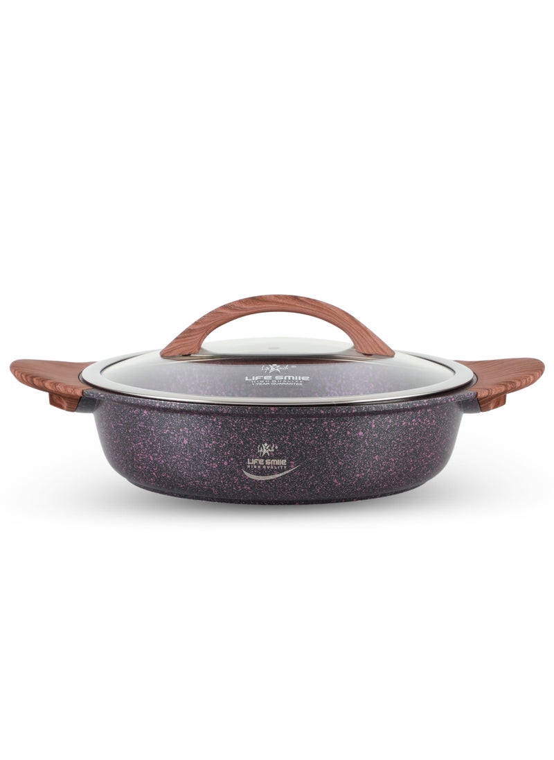 28 CM Shallow Pot with Non-Stick Granite Coating | The Perfect Shallow Pot for Everyday Cooking