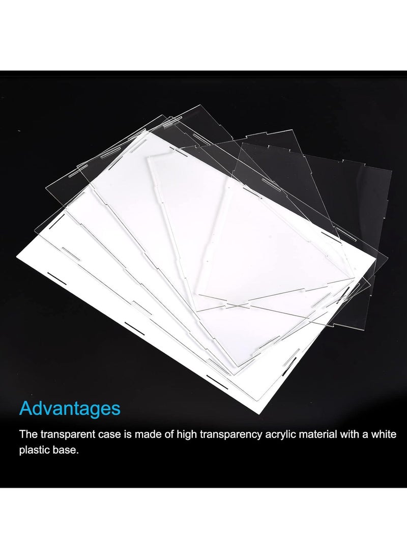 Acrylic Display Case Box Clear Dustproof Protection Showcase 41x26x36cm for Collectibles Display