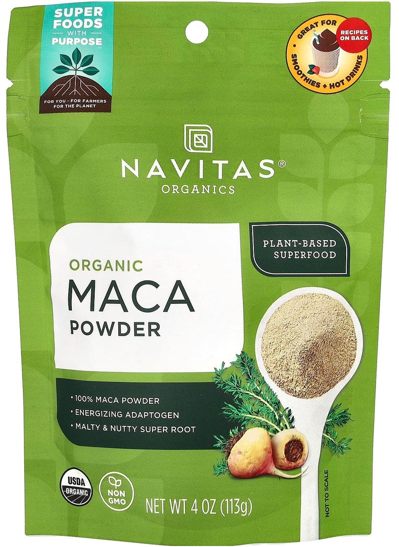 Organic Maca Powder, 4 oz (113 g)