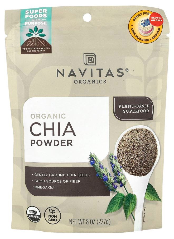 Organic Chia Powder 8 oz (227 g)