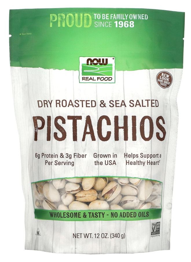 Real Food Dry Roasted & Sea Salted Pistachios 12 oz (340 g)