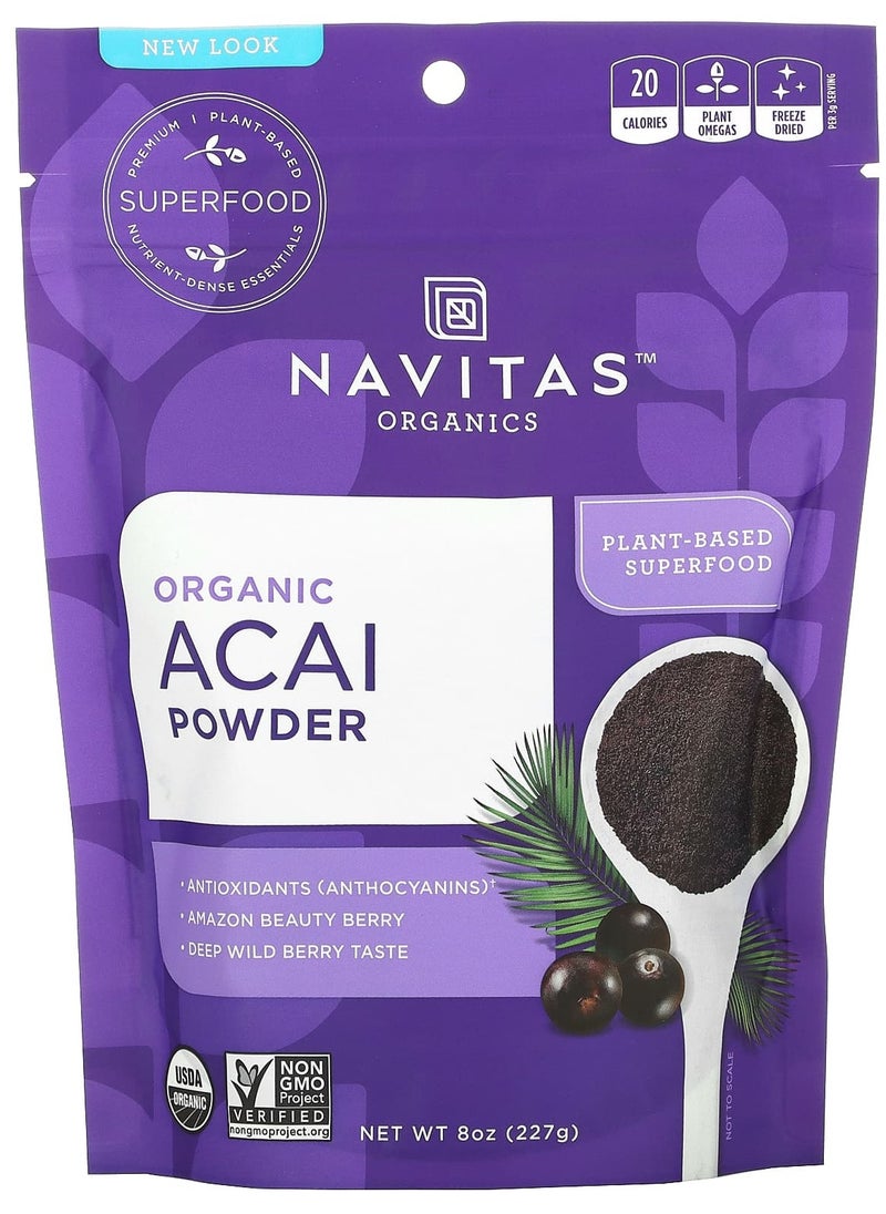 Organic Acai Powder, 8 oz (227 g)