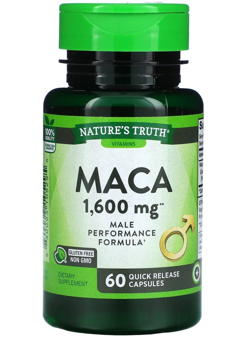 Maca, 1,600 mg, 60 Quick Release Capsules