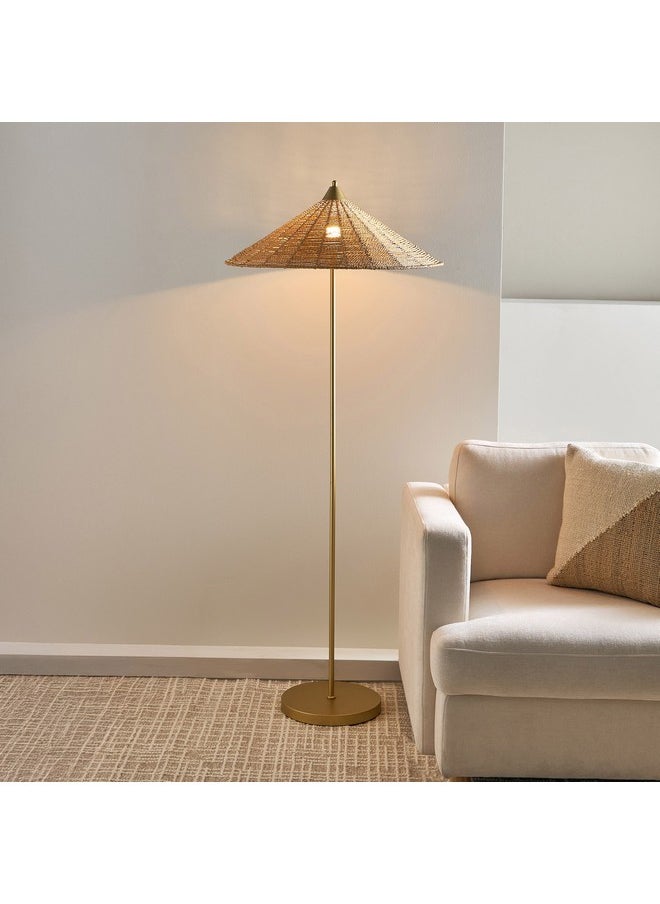 Collett Metal Floor Lamp with Rope Shade 64 x 156 x 64 cm